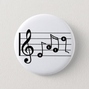 Alto Singer Musical Button