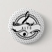 Alto Singer Musical Note Button (Voorkant)