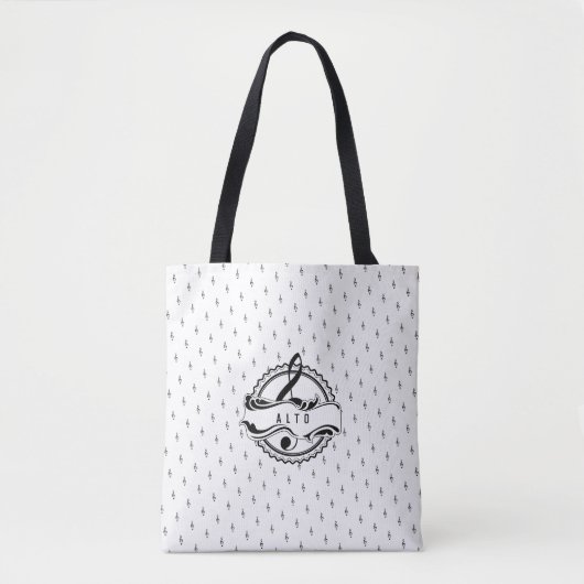 Alto Singer Musical Note Tas (Voorkant)