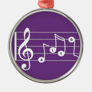 Alto Singer Musical Ornament