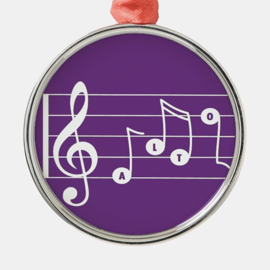 Alto Singer Musical Ornament (Voorkant)