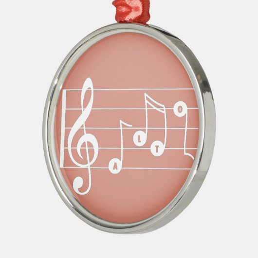 Alto Singer Musical Ornament (Links)