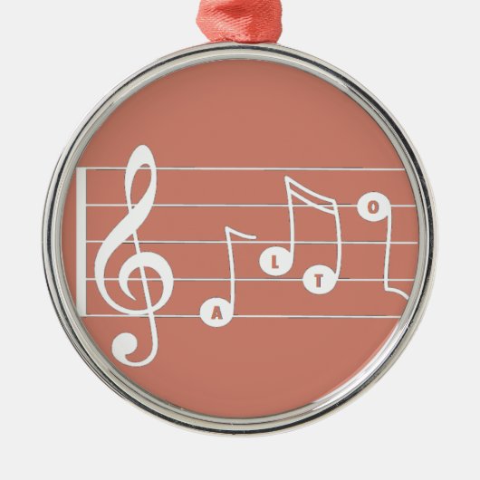 Alto Singer Musical Ornament (Voorkant)