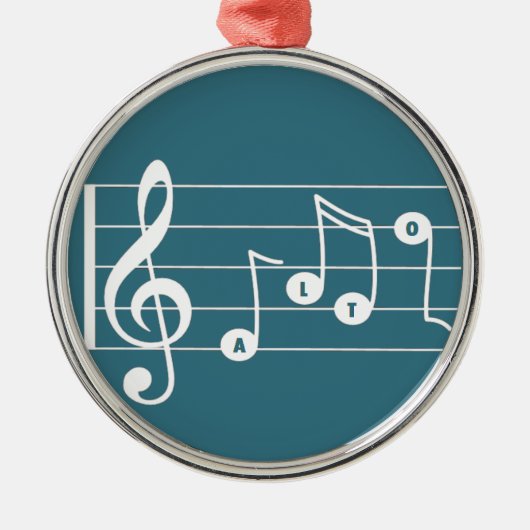 Alto Singer Musical Ornament (Voorkant)
