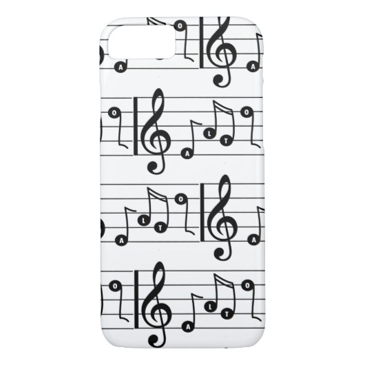 Alto Singer Musical Phone Case (Achterkant)