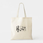 Alto Singer Musical Treble Clef Music Note Choir Tote Bag (Achterkant)