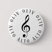 Alto Singer Treble Clef Button (Voorkant)