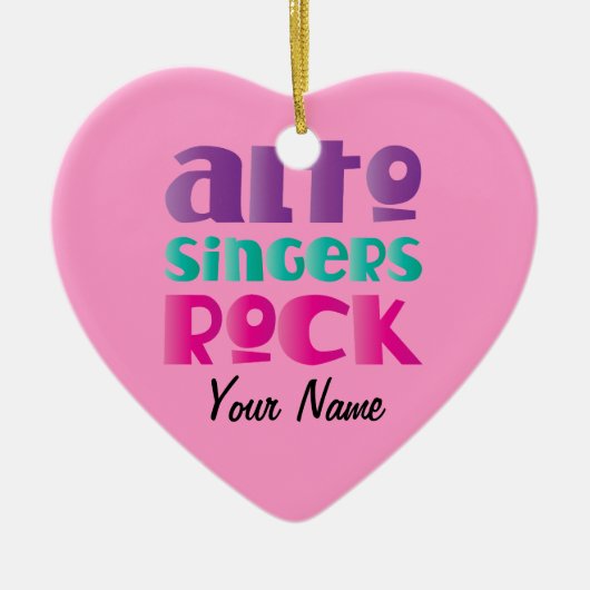 Alto Singers Rock Choir Music Ornament Gift (Voorkant)