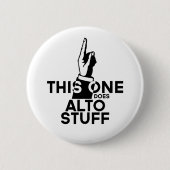 Alto Stuff - Funny Alto Music Ronde Button 5,7 Cm (Voorkant)