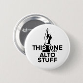 Alto Stuff - Funny Alto Music Ronde Button 5,7 Cm (Voorkant /achterkant)
