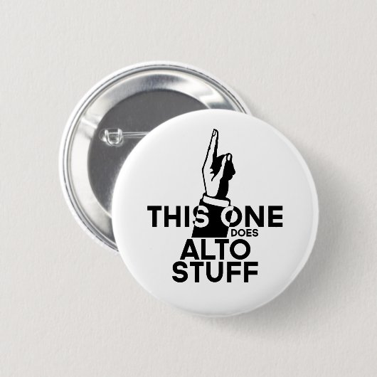 Alto Stuff - Funny Alto Music Ronde Button 5,7 Cm (Voorkant /achterkant)