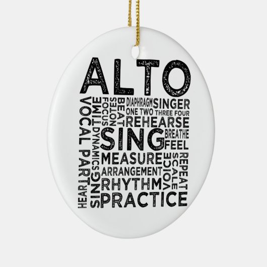 Alto Typografie Keramisch Ornament (Rechts)