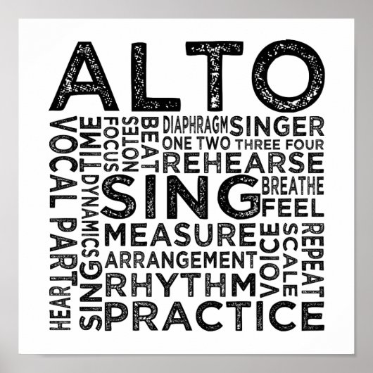 Alto Typografie Poster (Voorkant)