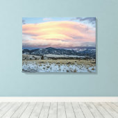 Altocumus Standing Lenticular Clouds Canvas Afdruk (Insitu (Houten vloer))