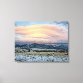 Altocumus Standing Lenticular Clouds Canvas Afdruk (Voorkant)