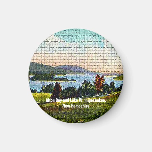 Alton Bay en Lake Winnipesaukee, New Hampshire Magneet (Voorkant)