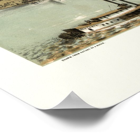 Alton, IL Panorama Map - 1867 Poster (Hoek)