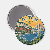 Alton Illinois VS Magneet (Voorkant / Achterkant)