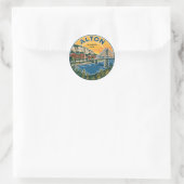Alton Illinois VS Ronde Sticker (Tas)