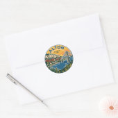 Alton Illinois VS Ronde Sticker (Envelop)