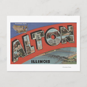Alton, IllinoisLarge Letter ScenesAlton, IL Briefkaart