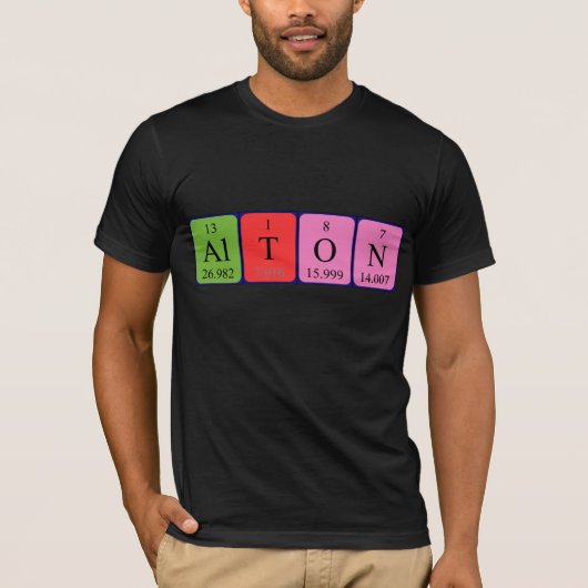 Alton periodiek lijstnaam shirt (Voorkant)