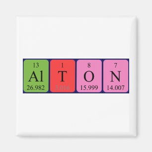 Alton periodieke lijstnaam magnet
