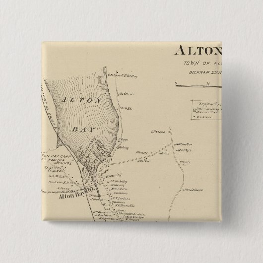 Alton PO Vierkante Button 5,1 Cm (Voorkant)