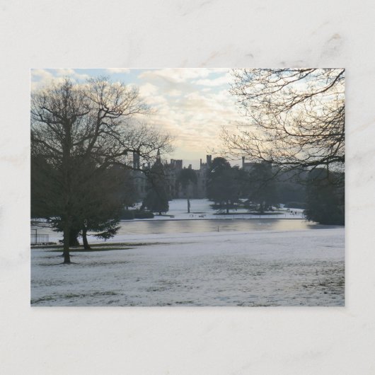 Alton Towers in de sneeuw Briefkaart (Voorkant)