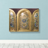 Alton Towers Triptych, c.1150 Canvas Afdruk (Insitu (Houten vloer))