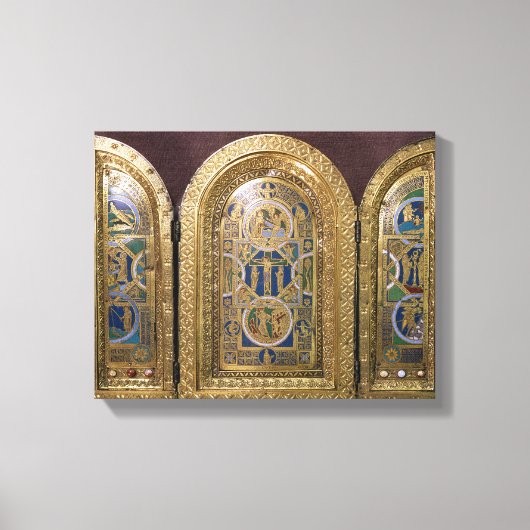 Alton Towers Triptych, c.1150 Canvas Afdruk (Voorkant)