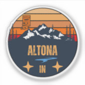 Altona, Indiana Sticker (Voorkant)