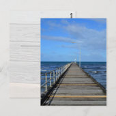 Altona strandpier zee-oever Briefkaart Melboune (Voorkant / Achterkant)