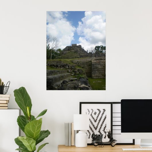 AltonijnHa Mayan Ruins Poster (Thuiskantoor)