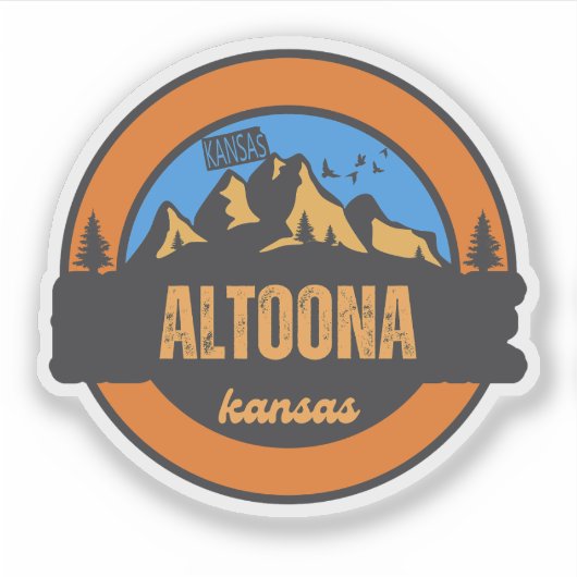 Altoona, Kansas Sticker (Voorkant)