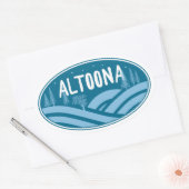 Altoona Pennsylvania buitenshuis Ovale Sticker (Envelop)