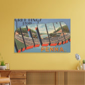 Altoona, Pennsylvania - Grote Letter-scènes Canvas Afdruk (Insitu (Woonkamer))