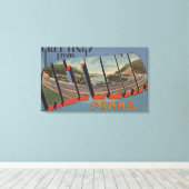 Altoona, Pennsylvania - Grote Letter-scènes Canvas Afdruk (Insitu (Houten vloer))