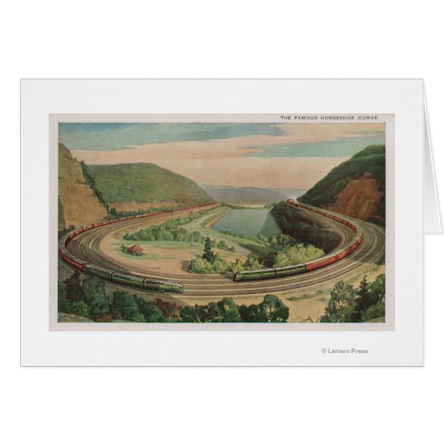 Altoona, Pennsylvania, Het beroemde Hoefijzer Curv (Voorkant Horizontaal)