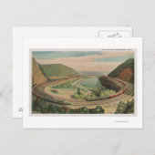 Altoona, Pennsylvania, Het beroemde Hoefijzer Curv Briefkaart (Voorkant / Achterkant)