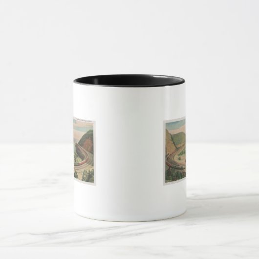 Altoona, Pennsylvania, Het beroemde Hoefijzer Curv Mok (Midden)