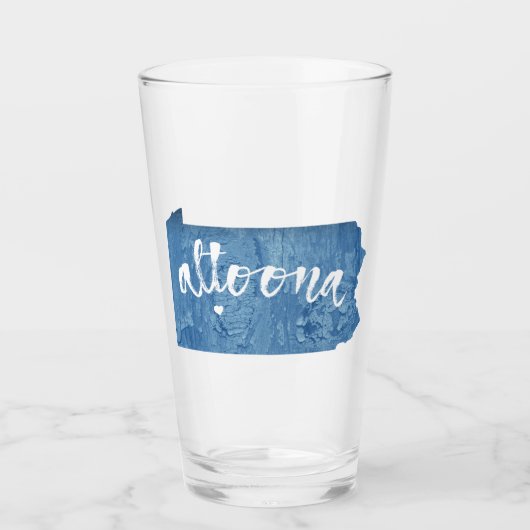 Altoona Pennsylvania Houtnerf Glas (Voorkant)