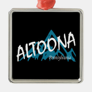 Altoona Pennsylvania Mountains Metalen Ornament