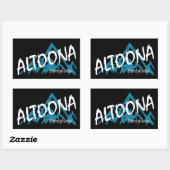 Altoona Pennsylvania Mountains Rechthoekige Sticker (Vel)