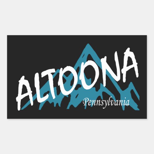 Altoona Pennsylvania Mountains Rechthoekige Sticker (Voorkant)
