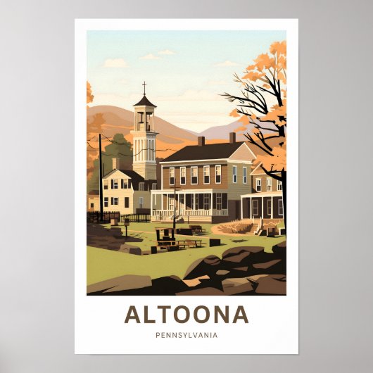 Altoona Pennsylvania Reisprint Poster (Voorkant)
