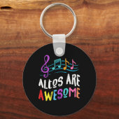 Altos are Geweldige Choir Singer die muziekcadeaus Sleutelhanger (Voorkant)