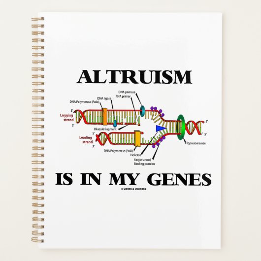 Altruïsme zit in mijn genen DNA Replication Planner (Voorkant)