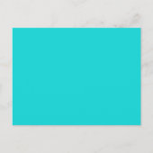 Altruistisch onschatbare Turquoise Blue Color Briefkaart (Voorkant)