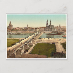 Altstadt, Dresden, gezien vanuit het Ministerie va Briefkaart